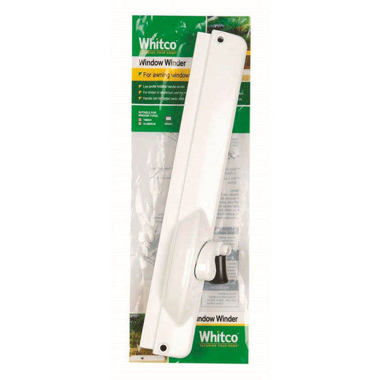 Whitco White Non Lockable Window Winder - 300 mm Opening - Zinc Diecast - Auzzistore