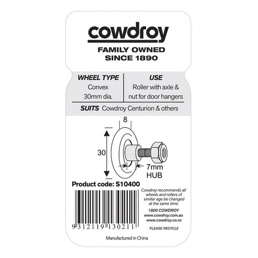 Cowdroy Centurion Wheel - 100mm - Steel and Nylon - Smooth Operation - 2 Pack – view 2 - Auzzistore