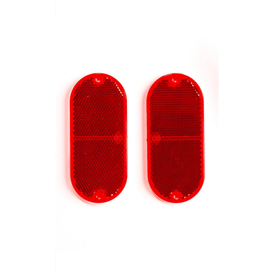 Sandleford Red Oval Reflector 2 Pack - Automotive Safety Reflectors – view 2