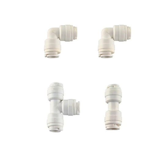 Aquaport 1/4" Connection Pieces - Plastic - Easy Installation - Durable - Auzzistore
