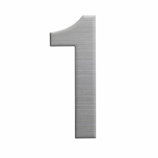 Sandleford 150mm Stainless Steel House Number 1 - Silver - Weather Resistant