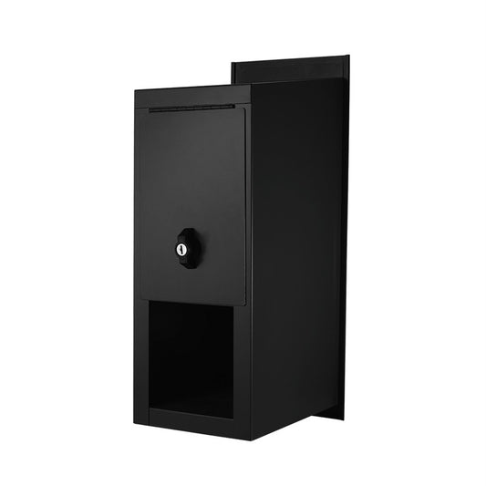 Sandleford Black Highlander Fence Mounted Letterbox - Black - Lockable – view 2