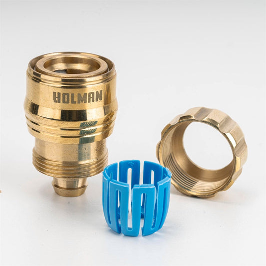 Holman 12mm Brass Hose Connector - Durable - Leak Proof - Easy Use – view 2 - Auzzistore