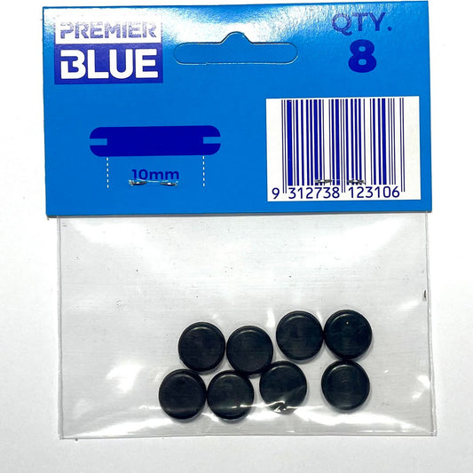 Premier Blue 10mm Blanking Grommet - Nitrile Rubber - Black - Durable Sealing – view 2 - Auzzistore