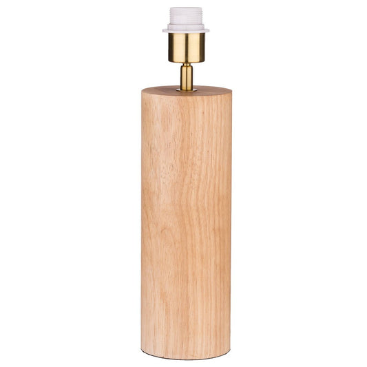 Verve Design Serena Wooden Lamp Base - 110mm x 420mm - Natural Wood – view 2