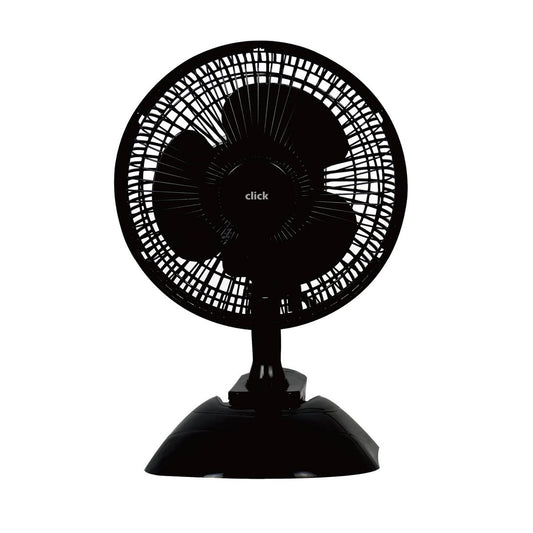 Click 15cm Clip on Desk Fan - Black - Adjustable Speed - Compact Design – view 2 - Auzzistore