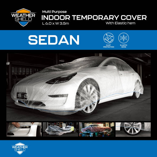 Weathershield Large Indoor Temporary Car Cover - 2500mm x 6000mm - Dust Protection – view 2 - Auzzistore