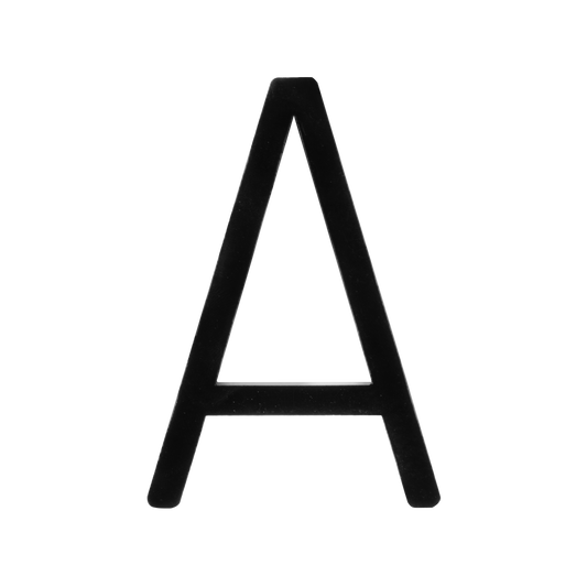 Sandleford 75mm Black Zone Letter W - Galvanised Steel - Easy Install - Auzzistore