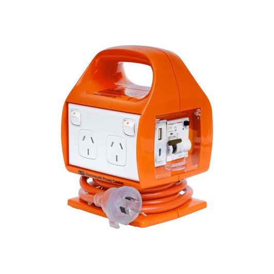 HPM Portable Powerboard - 150mm x 190mm - Plastic - USB Type A & C – view 2 - Auzzistore