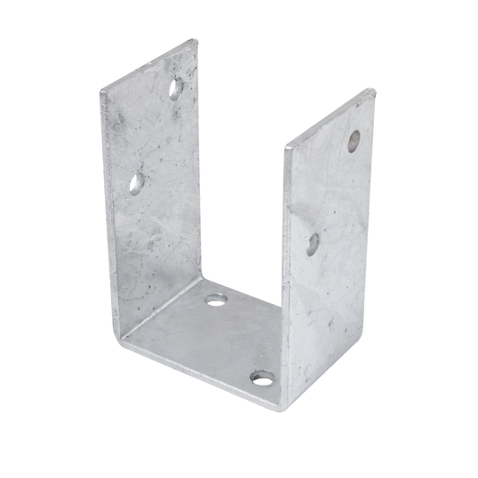 Pryda 100mm M10 Heavy Duty Bolt Down Post Anchor - Galvanised Steel - Durable – view 2 - Auzzistore