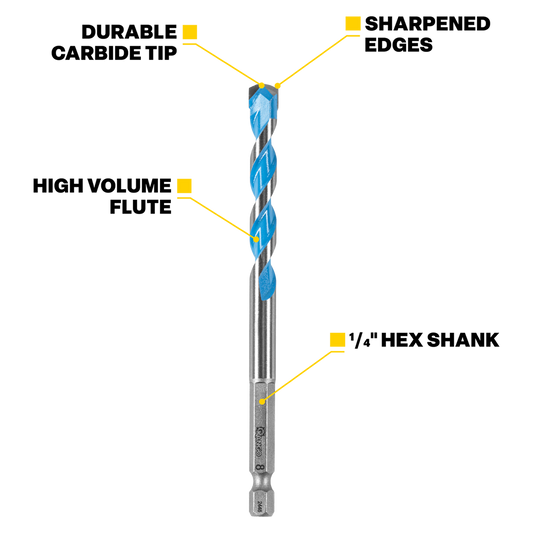 Kango Multi Material Drill Bit 10mm x 120mm - Durable Carbide Tip – view 2 - Auzzistore