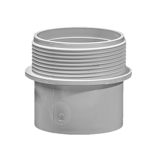 Holman 50mm PVC DWV Male Threaded Iron Adaptor - Grey - Durable - Easy Connect - Auzzistore
