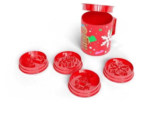 LEGO Christmas Cookie Stamps & Mug Set 5008259 Gingerbread Man Snowflake Cutters – view 2