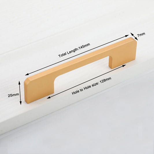 Slim Design Kitchen Cabinet Handles Drawer Bar Handle Pull Gold 128MM – view 2 - Auzzistore