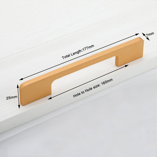 Slim Design Kitchen Cabinet Handles Drawer Bar Handle Pull Gold 160MM – view 2