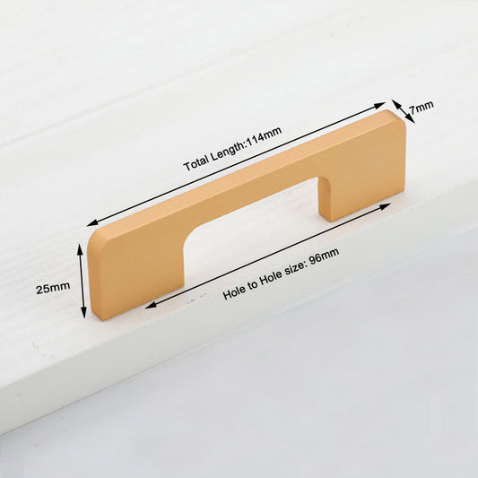 Slim Design Kitchen Cabinet Handles Drawer Bar Handle Pull Gold 96MM – view 2