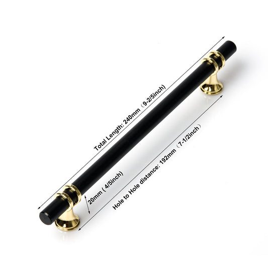 Luxury Design Kitchen Cabinet Handles Drawer Bar Handle Pull Black 192mm – view 2 - Auzzistore