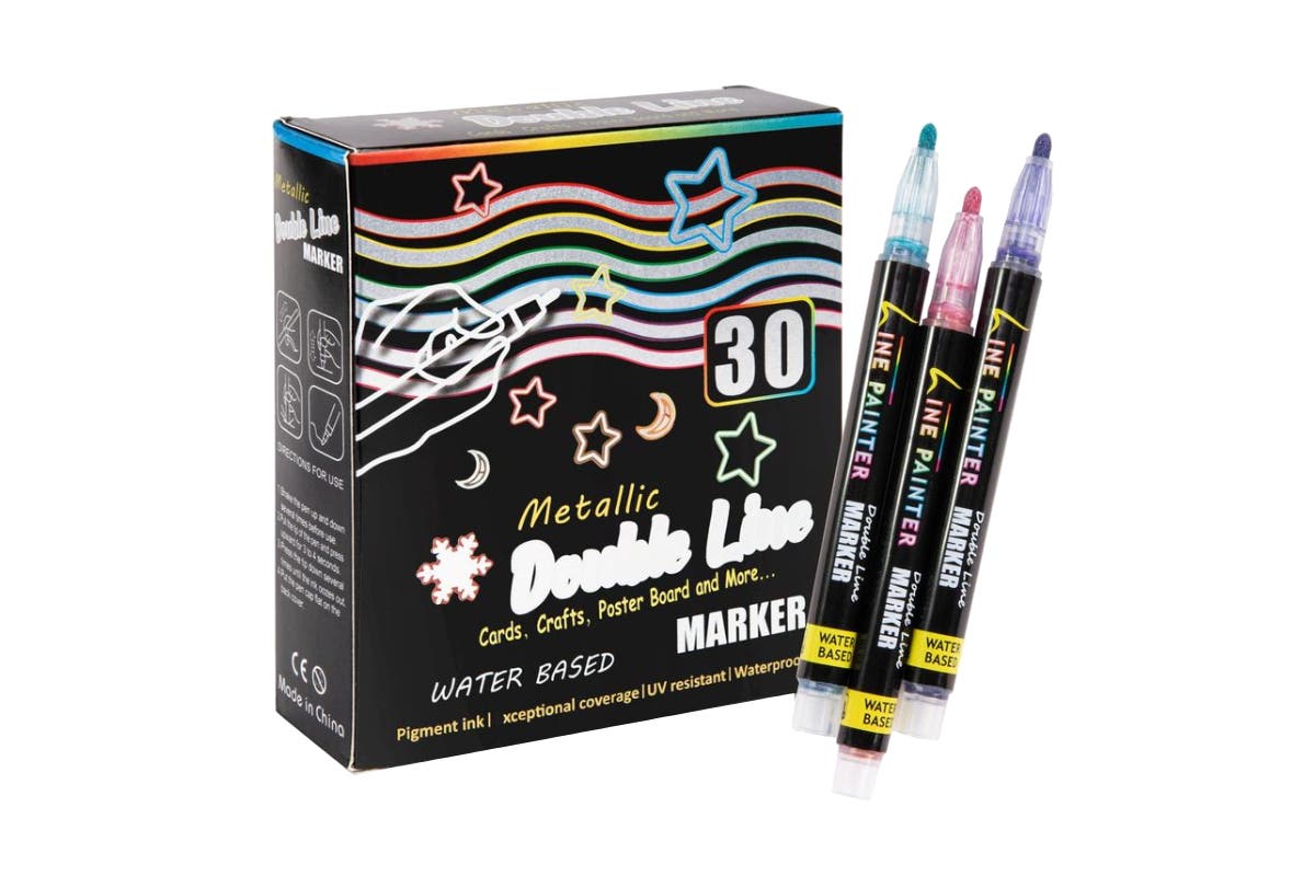 30 Piece Outline Marker Set | Auzzi Store