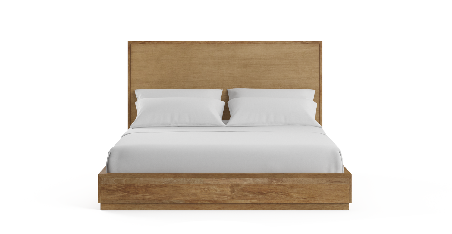 Brosa Bruin Wooden Bed Frame (Brown) | Auzzi Store