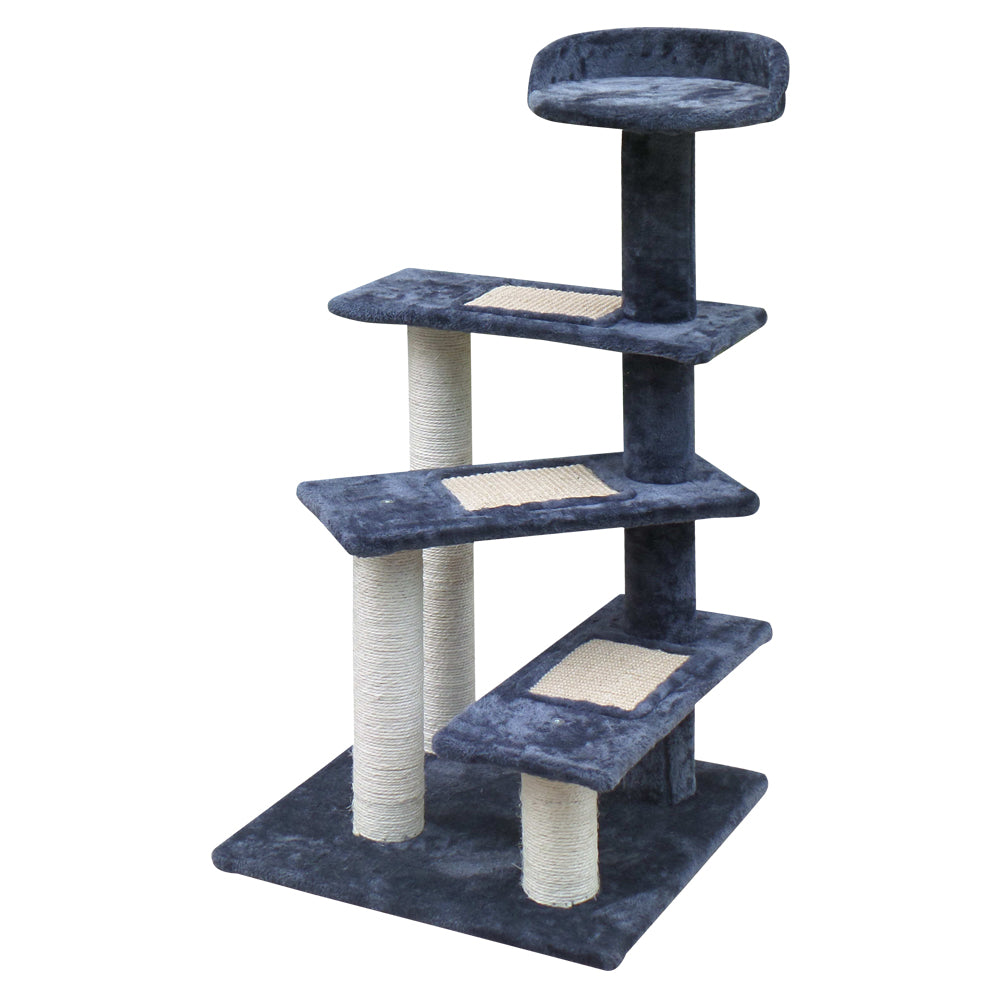 i.Pet Cat Tree 100cm Trees Scratching Post Scratcher Tower Condo House Furniture Wood Steps | Auzzi Store