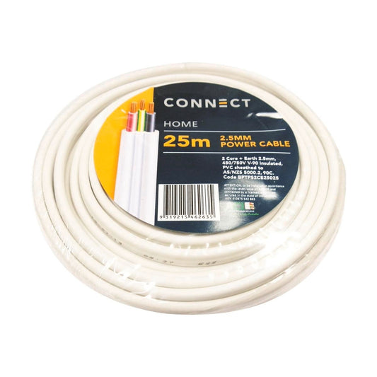 Olex 2 Cores and Earth Cable 2.5mm x 25m - Indoor Use - Auzzistore