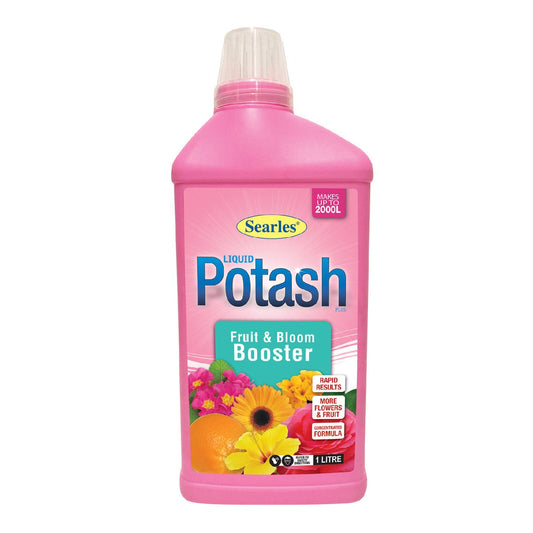 Searles Liquid Potash Fertiliser Supplement - 1L - 20% Potassium - Enhances Flower Colour & Fruit Production - Auzzistore