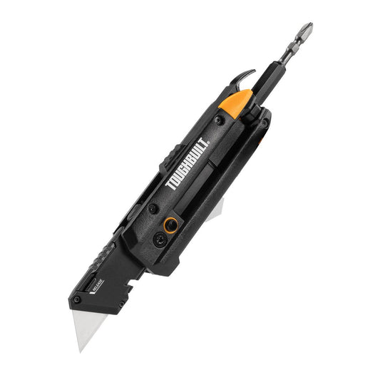 Toughbuilt Electrician's Folding Utility Knife - 5-in-1 Tool - 169mm x 46mm x 26mm - Auzzistore