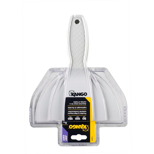 Kango 3 Piece Joint Knives Set - 50mm 100mm 150mm - White - Auzzistore