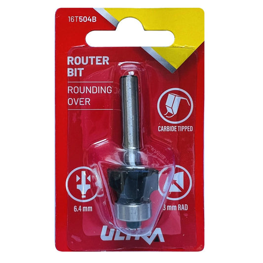 Ultra Router Bit - Rounding Over 3mm Radius - 1/4 Inch Shaft - Durable - Auzzistore