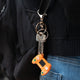 Taskmaster Gold Key Rings with Clip 5 Pack - 30mm Diameter - Gold Finish