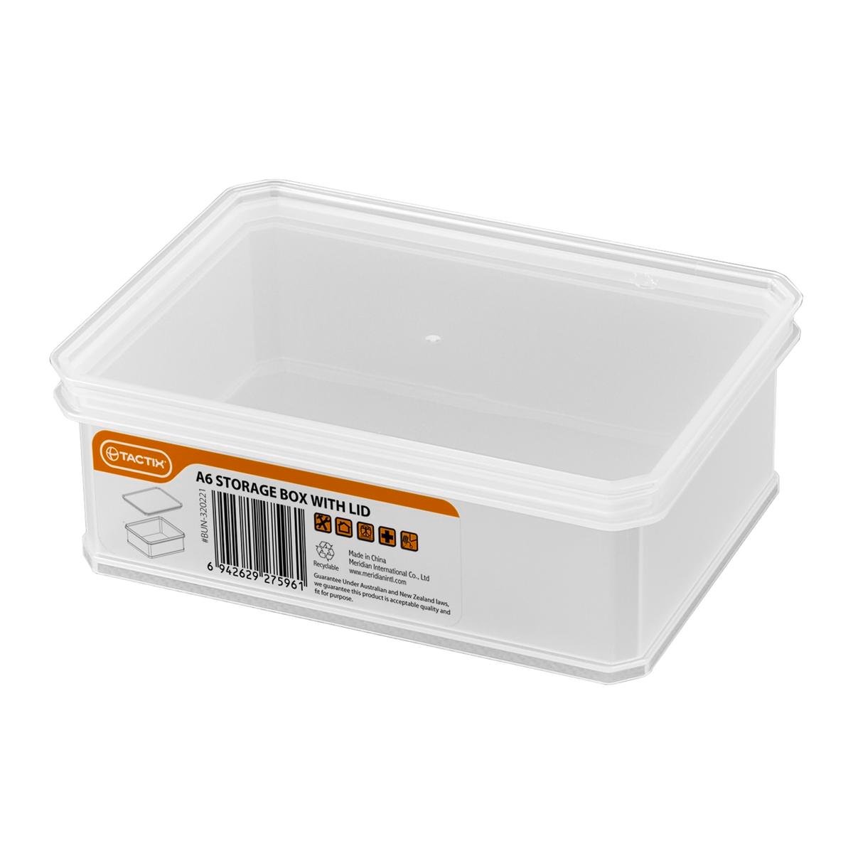 Tactix Small A6 Storage Container - Plastic - Stackable - Durable ...