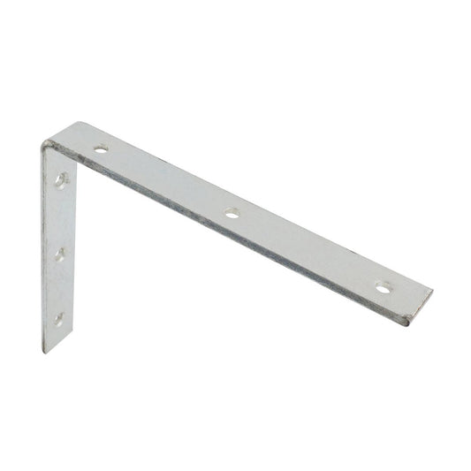 Carinya Heavy Duty Angle Bracket - 200 x 150mm - Silver - Zinc Plated - 30kg Capacity - Auzzistore