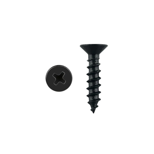 Pinnacle Countersunk Timber Screw 3.5 x 16mm Black Metal 45 Pack - Auzzistore