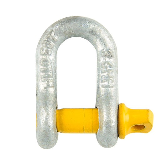 Pinnacle 6mm Galvanised D Shackle - Metal - 0.5T Load Capacity - Durable - Auzzistore