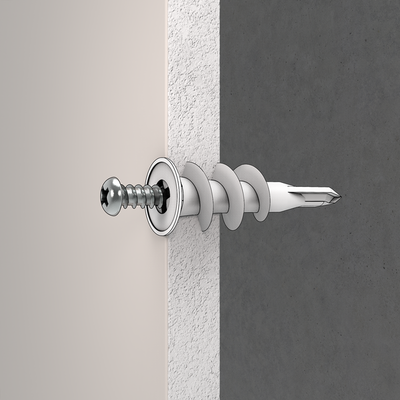 Ramset Wallmate Nylon Anchor 400 Pack - Self-Drilling - Easy Install