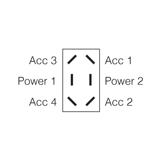 Narva Heavy Duty Rocker Switch - DPDT - 20A 12V / 10A 24V - 37.5mm x 21mm – view 2