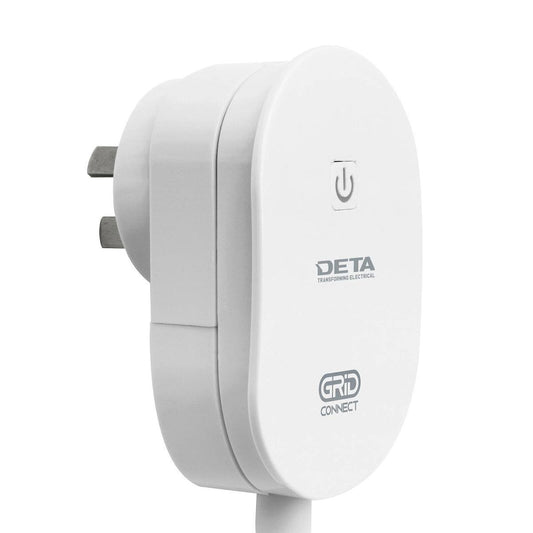 DETA Smart Rewireable Plug - 240V - Polypropylene - Wi-Fi Control