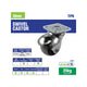 Easyroll 38mm Swivel Plate TPR Ball Wheel Castor - 25kg Load Capacity - Grey