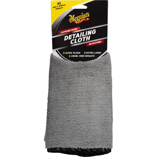 Meguiar S Microfibre Detailing Cloth - 600mm x 400mm - Ultra Plush, Scratch-Free