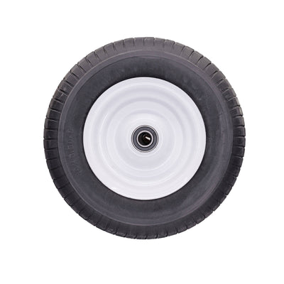 Easyroll Wheelbarrow Wheel - 6.5 x 8 - PU Foam/Steel - Puncture Proof