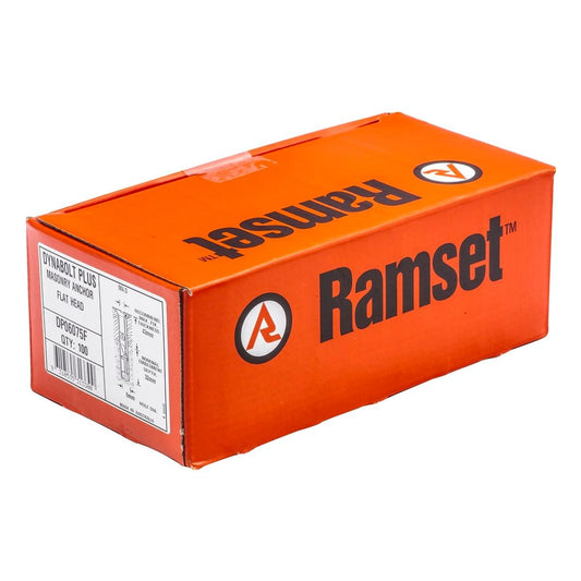 Ramset DynaBolt Plus - 6mm x 75mm - Gold Passivated - Countersunk - 100 Pack - Auzzistore