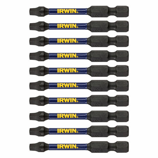 Irwin Impact Bits - 57mm SQ2 - Magnetised - High Strength - 10 Pack – view 2 - Auzzistore