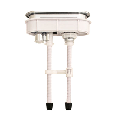 Fluidmaster Dual Flush Cistern Button 100x30mm Chrome Plastic Durable
