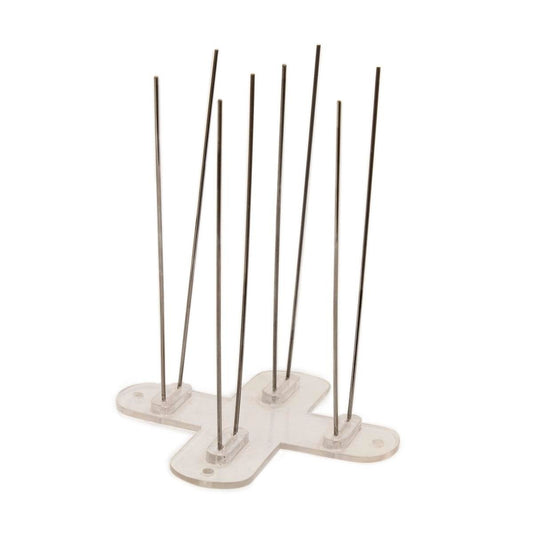 Jack Stainless Steel Outdoor Pest Control Cross Spikes 4 Pack - 90mm - Auzzistore