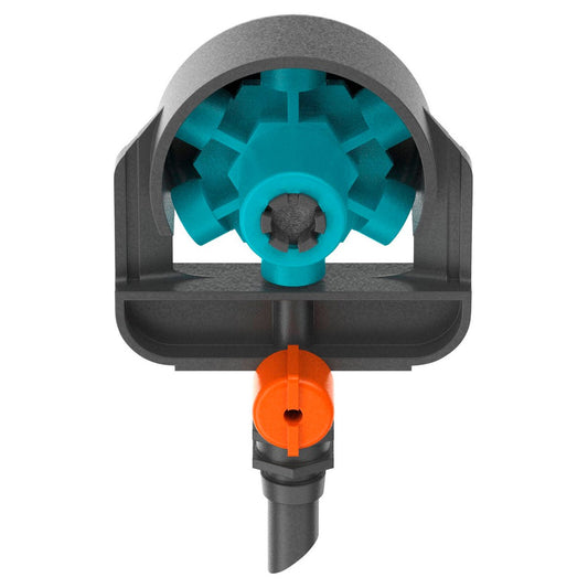 Gardena Micro Irrigation Spray Nozzle - 6 in 1 - 2 Pack - Adjustable 90°-360° - Black/Turquoise – view 2