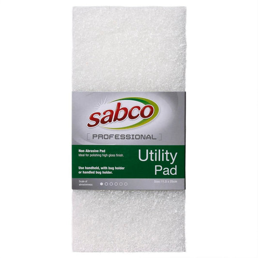 Sabco Utility Pad - 11.5 x 25cm - Chemical Fibre - Non Scratch