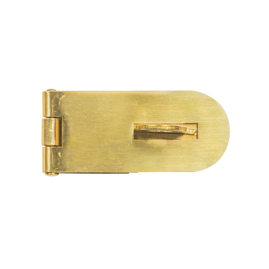 Pinnacle 75mm Brass Safe Pattern Hasp - Steel - Secure Locking Solution - Auzzistore