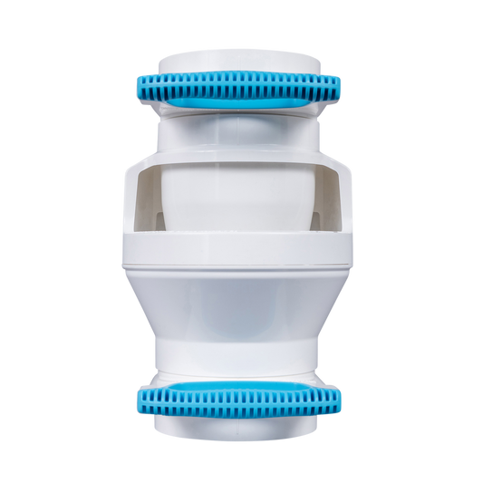 Rain Harvesting 90mm Air Gap - White - Prevents Backflow - 140mm x 200mm - Auzzistore