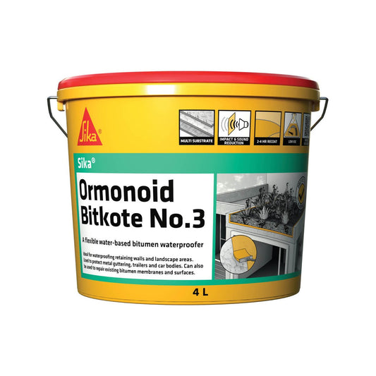 Ormonoid Waterproof Compound - 4L - Water Based - Fast Drying - Auzzistore
