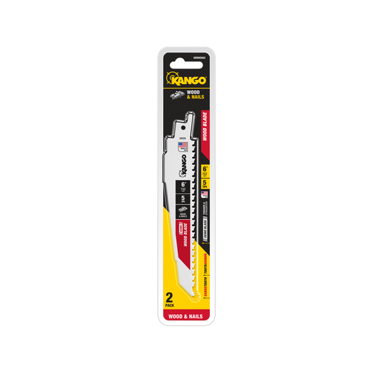 Kango Wood Demo Reciprocating Saw Blade 2 Pack - 6 Inch - 5 TPI - Durable